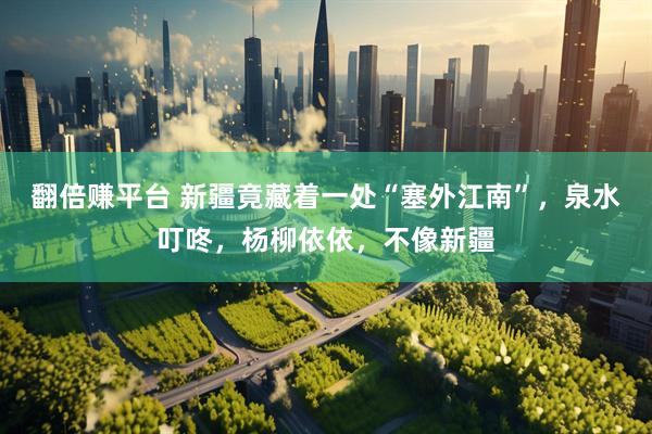 翻倍赚平台 新疆竟藏着一处“塞外江南”,泉水叮咚,杨柳依依,不像新疆